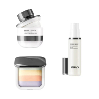【KIKO MILANO】透明定妝蜜粉13.5g+彩色烘焙蜜粉餅6.5g(蜜粉/蜜粉餅/妝前乳/飾底乳/粉底液/CC霜/遮瑕)