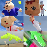 Free shipping 3d inflatable kites pendant large kite windsocks soft kites flying adults kite pilot chinese dragon kites koi fish