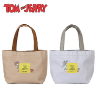 【日本正版】湯姆貓與傑利鼠 帆布手提袋 便當袋 午餐袋 Tom and Jerry