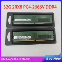 32G 2RX8 PC4-2666V DDR4 RAM 32GB ECC UDIMM For SK HMAA4GU7AJR8N-VK