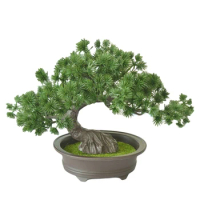 Potted Simulation Plants Garden Ornaments Artificial Bonsai Tree Desktop Display Home Decor Welcoming Pine Office Art Easy Clean
