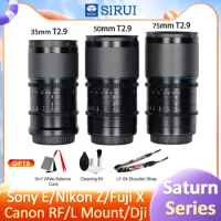 SIRUI Saturn 35 50 75 T2.9 Full Frame Carbon Fiber Anamorphic 1.6x Lens for Sony E A7S3 Canon R R8 L Fuji X Nikon Z Dji BMPCC6K
