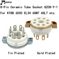 10PCS Ceramic Vacuum Tube K8A 8pins Tube Socket GZC8-Y-1 Audio HIFI DIY For KT66 KT88 6SL7 6SN7 5AR4 5U4G 7199 6V6 Free Shipping