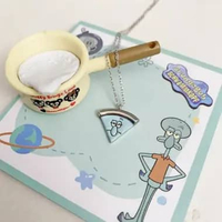 Kalung Magnet Spongebob Group Bahan S925 Silver 925 anti karat anti luntur rantai BFF persahabatan a