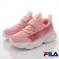FILA斐樂頂級童鞋-輕量電燈運動鞋2-J825W-551粉(中小童段