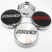 4pcs For RAYS TE37 65mm Wheel Hub Center Cap Styling Cover Rays Emblem Badge Sticker Accessories