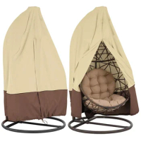 190x115cm Single Swing Chair Waterproof Cover Rattan Swing Patio Garden Weave Hanging Egg Chair Seat Cover Anti-UV