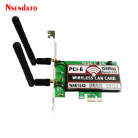 Bluetooth4.0 Wireless 50M PCI-E PCI Express Card Expresscard Adapter 150Mbps WIFI Network LAN Ethernet NIC Card with 2dB Antenna