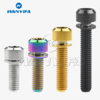 Titanium Bolt M6x16/18/20/25/30/35mm Allen Hex Screws with Washer for Bicycle Disc Brake Upgrade V brake Hub Fixed