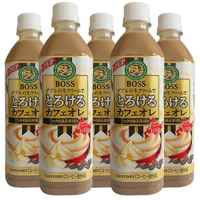 其他品牌 - 日本進口三得利BOSS北海道生牛乳深煎牛奶拿鐵咖啡飲料500ml