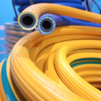 Selang Gas Per 25 Meter 20 MM BIRU KUNING Selang Gas 3 Lapis Super Tebal Selang Gas High Pressure Su