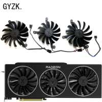 New For XFX Radeon RX6900XT 16GB Speedster MERC 319 Black V2 Graphics Card Replacement Fan CF1015U12D CF9015U12D