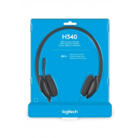 Logitech H340 ชุดหูฟัง USB พร้อมไมโครโฟน ดำ