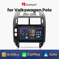 Junsun V1 AI Voice Wireless CarPlay Android Auto Radio For Volkswagen Polo Mk4 IV 4 2001-2009 Car Multimedia GPS 2din autoradio