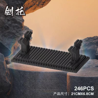 Súng khối xây dựng hạt vi mô 682 Thần Khí Ăn Gà AK47 Lắp ráp súng trường tấn công Sniper diy Mô hình