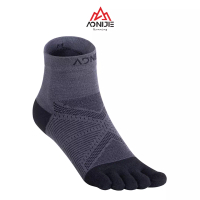 Aonijie Aonijie E4825 Running Toe Socks - Kaos kaki Jari Lari Sepeda - BLACK