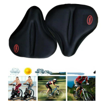Extra Large And Wide Bicycle Silicone Saddle Cover Mountain Bike Seat Cover Electric Vehicle Seat Cushion Cover