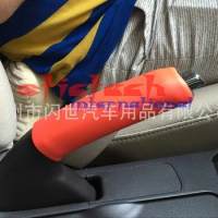 by DHL or Fedex 500pcs hot sale Car Styling Sleeve Silicone Gel Cover Anti-slip Parking Hand Brake Sleeve 6colors for optional