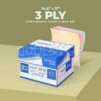 Codeshop Kertas Continuous Form 14 7/8 x 11 Inch 3 Ply Isi 1000 Set Kertas Komputer Printer Dot Matr