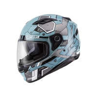 【SOL Helmets】SF-6全罩式安全帽 (機動裝甲_松綠/銀) ｜ SOL安全帽官方商城