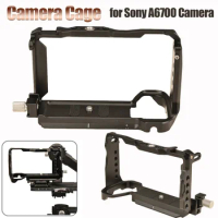 Camera Cage with Arca Quick Release Slot Camera Cage Rig Aluminum Alloy Metal Camera Cage Stabilizer Rig for Sony A6700 Camera