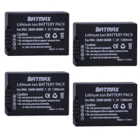 4Pcs DMW-BMB9 DMW-BMB9E DMW BMB9 BMB9E DMWBMB9 Battery for Panasonic Lumix DMC-FZ40K,FZ45K, FZ47K,FZ