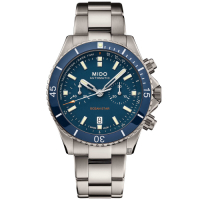 MIDO 美度 官方授權 Ocean Star 海洋之星陶瓷計時機械錶 新春送禮-44mm M0266274404100
