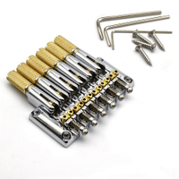 Metal Headless Guitar Bridge สำหรับ Headless Guitar Musical Instrument Accessorie Metal Fixed 6 Stri
