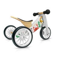 【Kinderfeets】美國木製平衡滑步車/教具車-初心者三輪系列(Makii設計師款_歡樂頌)