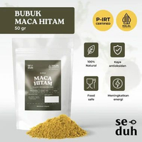 Bubuk Akar Maca / Black Maca Root Powder / Roots Powder 50 gram | KUSEDUH TEA & FRIEND