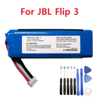 3000mAh For JBL Flip3 Flip 3 Battery GSP872693 P763098 03 Rechargeable Battery For JBL Wireless Bluetooth Speaker Bateria
