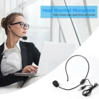 3.5mm Wired Headset Microphone Headworn Mic for Voice Amplifier Speaker Teaching Loudspeaker karaoke Meeting Hot sale Universal