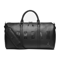 Nike 手提包 Jordan Duffle Bag 男女款 喬丹 飛人 外出 旅行 行李袋 斜背 黑 銀 JD2023013AD001