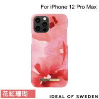 【iDeal Of Sweden】iPhone 12 Pro Max 6.7吋 北歐時尚瑞典流行手機殼(花紅珊瑚)