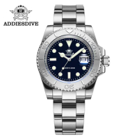 Addies Dive Watch For Men 2023 Top Brand 316L Stainless Steel Blue Luminous 200m Waterproof Quartz Watch relogios masculino