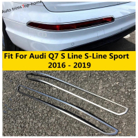 Kailey กรอบครอบไฟตัดหมอกหลังสำหรับ Audi Q7 S Line S-Line Sport 2016 - 2019 อุปกรณ์ตกแต่งรถยนต์ ABS โ