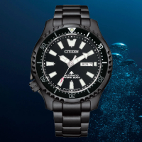 【CITIZEN 星辰】PROMASTER 亞洲限定 鋼鐵河豚EX Plus 潛水機械錶(NY0135-80E)