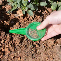 Seed Dispenser Sower 5 File Adjustable Seed Spreader Flower Seeder Tool Garden Planter Hand Dial Grass Seeder For Garden So V7W4