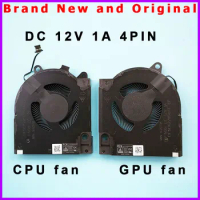 Laptop CPU Cooling Fan Cooler Radiator FOR DELL G15 5510 5511 5515 DC12V 1A RTX3060 RTX3050 2021 DFSCK221051820 DFSCK22115181T