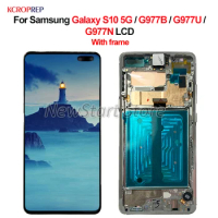 For Samsung Galaxy S10 5G G977B G977U G977N LCD Display Touch Screen Digitizer Assembly Replacement Parts For Samsung S10 5G lcd