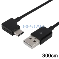 20cm 1m 2m 3m Right Angled USB 3.1 Type C USB-C USB-C to USB 2.0 data charging Cable for Tablet &amp; Mobile Phone White Black