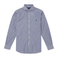 Polo Ralph Lauren RL 熱銷刺繡小馬長袖襯衫(CLASSIC FIT)-黑白直條紋色