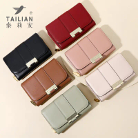 Telian 2023 New Multi-Functional Women's Wallet Short-Term Multi-Digit Card Cross-Border Wallet Whol