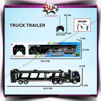 RC Truck Cargo Trailer High Power Mainan Anak Remote Control Truk Truck Trailer