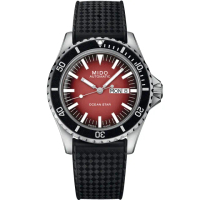 【MIDO 美度】官方授權 Ocean Star 海洋之星 200米漸層潛水機械錶-40.5mm(M0268301742100)