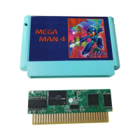 Megaman 4 NES 8 Bit 60 Pins FC Game Cartridge