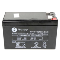 แบตเตอรี่ 12V-9AH ดำ คลีนไลน์ I-Power