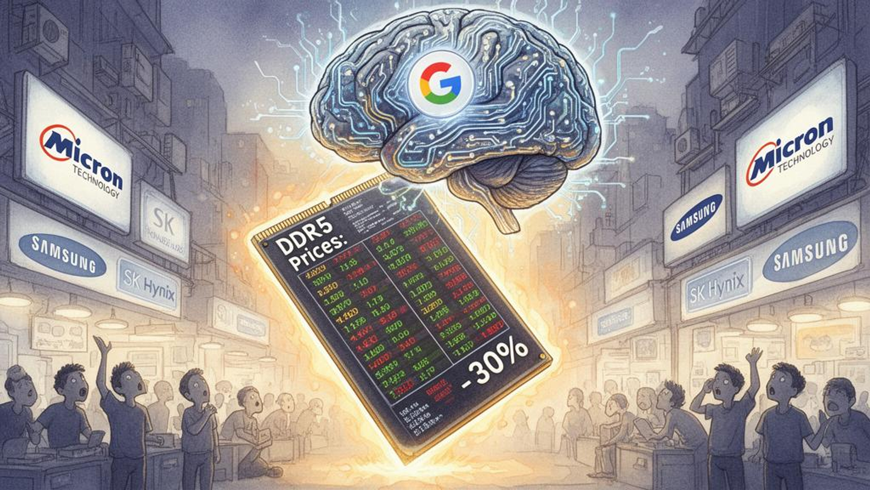 中国・華強北】メモリ価格が急落、AI需要への懸念が市場を揺るがす 