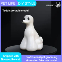 Yijiang Poodle Simulation Hair Pet Groomer Modeling Practice Dog Portable Model Standard Skeleton Fake Hair