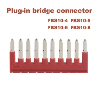 2pcs FBS10-4/5/6/8 Spring Terminal central connector plug-in bridge short connection strip For ST1.5/2.5/4/6 terminals block